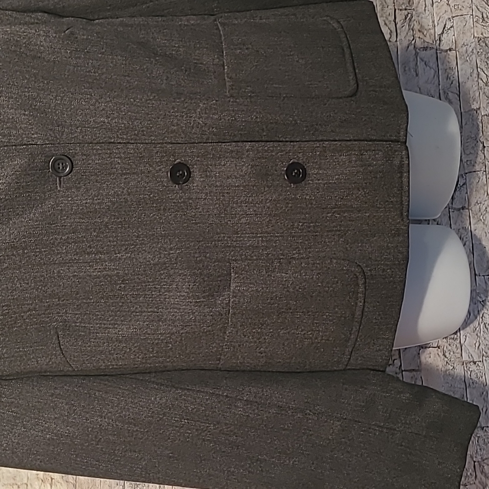 Talbots Gray Wool Blazer Jacket - image 3